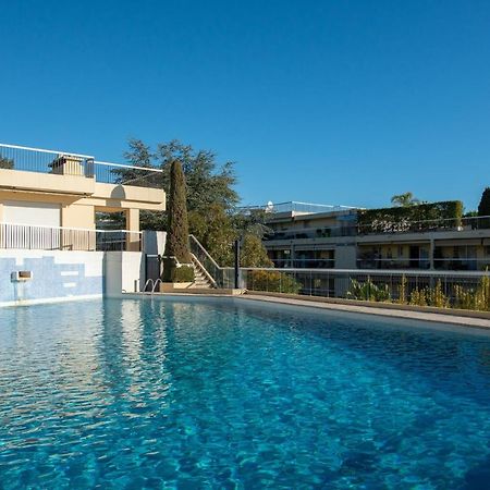 3 Pieces Vue Mer Et Piscine Quartier Parc Imperial Nizza Exterior foto